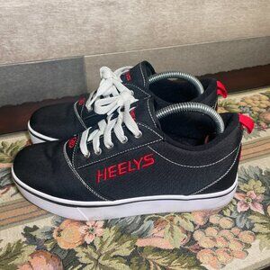 Heelys Men 7 Pro 20 Black Red Casual Low Top Wheel Skate Shoe Sneaker no wheels